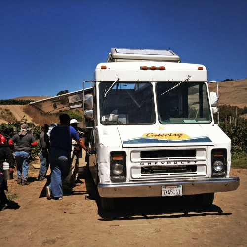 J&S Catering in the fields
