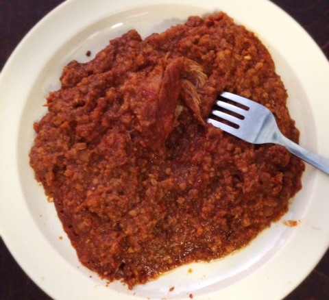 A plate of zacahuil.