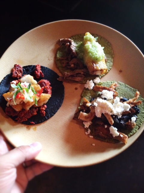 There was time enough for three tacos.